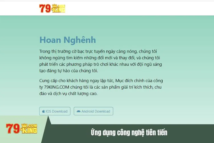 Ứng dụng công nghệ tiên tiến