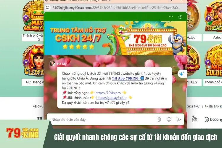 Giải quyết nhanh chóng các sự cố từ tài khoản đến giao dịch